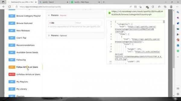 Create SPOTIFY API to fetch Tracks  - Artist - Album - Playlist