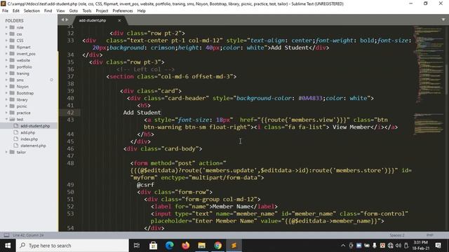 Web Development - PHP Part-Part -8 Create & Submit Form Part-1( Bangla Tutorial) смотреть онлайн