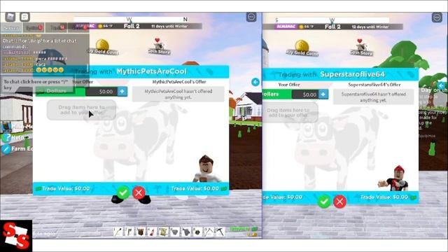 How to TRADE in Welcome to Farmtown! (NOT DROPPING) Roblox смотреть онлайн