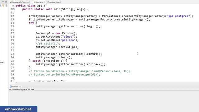 CORSO Java JPA | Entity Manager e transazioni in un progetto Maven смотреть онлайн