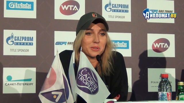Елена Веснина: «Хочется хорошо выступить на St. Petersburg Ladies Trophy» смотреть онлайн