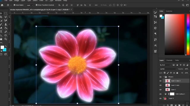Glow Effect - Photoshop Tutorial - Pink Glowing Effect