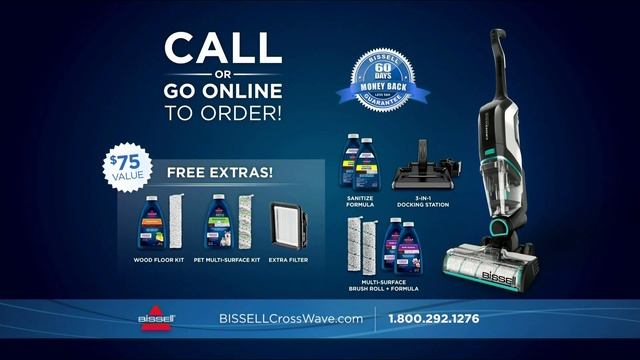 Bissell - Crosswave Cordless Max Wet/Dry Vacuum Mop - Official Paid Program (1080i Reshoot)