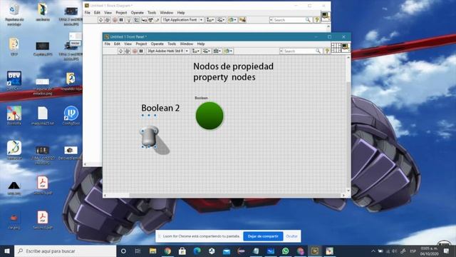 Nodos de propiedades o Property Nodes en Labview ejemplo rápido смотреть онлайн