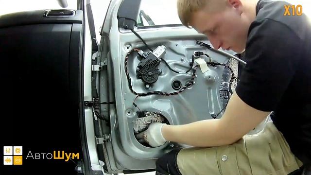 Шумоизоляция дверей Volkswagen Polo в уровне Премиум. АвтоШум. смотреть онлайн