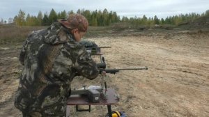 Remington- 700 кал.  30- 06.  Первый мой выезд с ним на стрельбище.