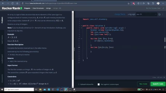 Take User Input, And Displaying the (1-D) Array in Reverse Order(Using JAVA) 'Completely Solved' смотреть онлайн