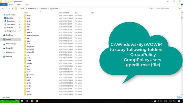 Fixed Windows Cannot Find 'gpedit.msc'