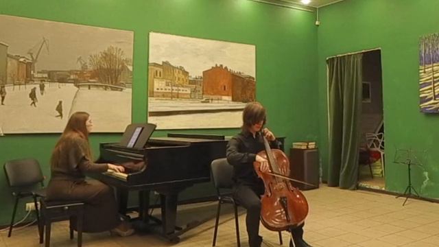 Брамс. Вторая соната для виолончели. Святослав Данилевский и Ольга Данилевская смотреть онлайн