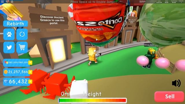 СИМУЛЯТОР ВОЗДУШНОГО ШАРА! ПОБИЛ МИРОВОЙ РЕКОРД ВЫСОТЫ! Roblox Simulator смотреть онлайн