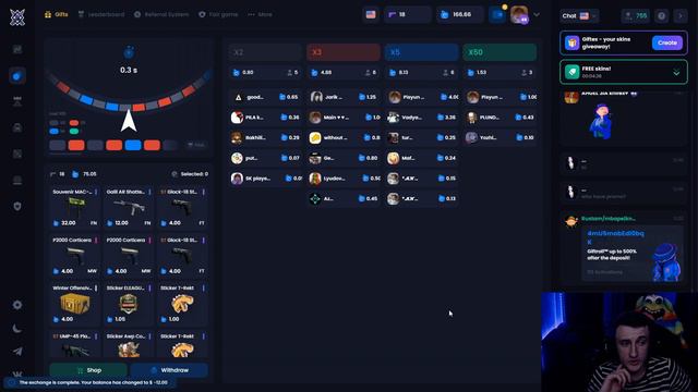 ВСЕМ ДО 250$ КАК ЖЕ КРУТО ВЫДАЕТ KNIFEX + ПРОМОКОД НА КНАЙФ ИКС смотреть онлайн