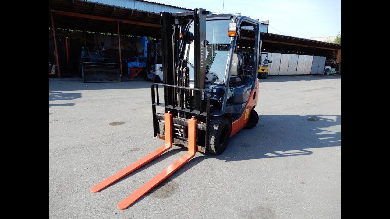 F0758 вилочный погрузчик TOYOTA из Японии смотреть онлайн