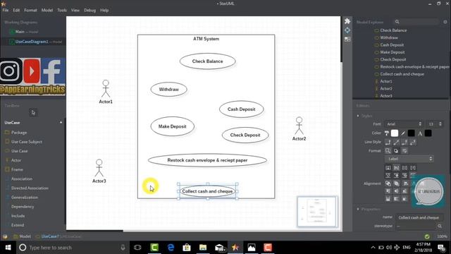 Use Case Diagram - StarUML Tutorial || Star UML || (Full tutorial video) смотреть онлайн