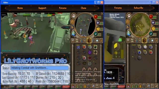 Runescape Botting: 10 Hours Straight of LILYGROTWORMS PRO - POWERBOT смотреть онлайн