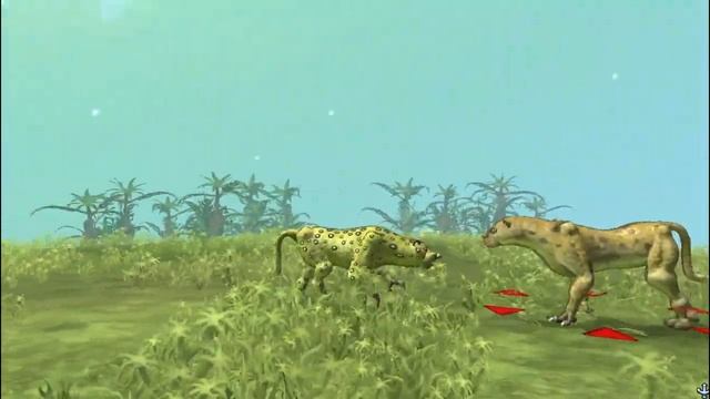 Leopard vs Dinofelis | SPORE смотреть онлайн