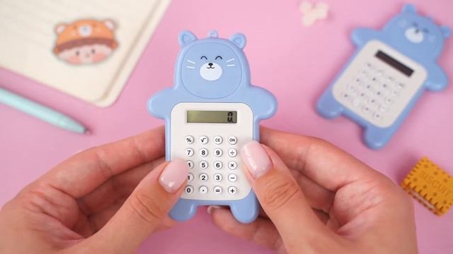 Калькулятор "Мишка" синий смотреть онлайн