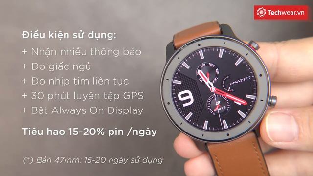 Đánh Giá Chi Tiết HUAMI AMAZFIT GTR (So Sánh 2 Bản 47mm và 42mm) - Màn Hình SIÊU ĐẸP, Pin CỰC TRÂU смотреть онлайн