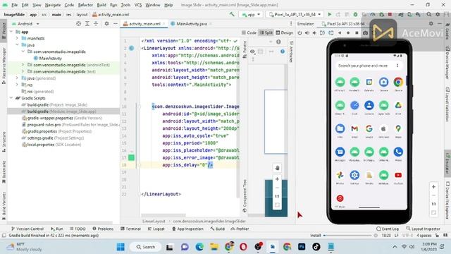 How to make slideshow in android studio / How to create image slider in Android Studio смотреть онлайн