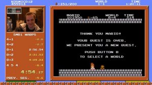 Super Mario Bros. Speedrun in 4:54.17 (April Fools)