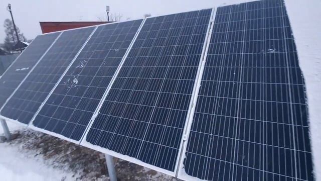 Солнечные батареи на Винтовых сваях. смотреть онлайн