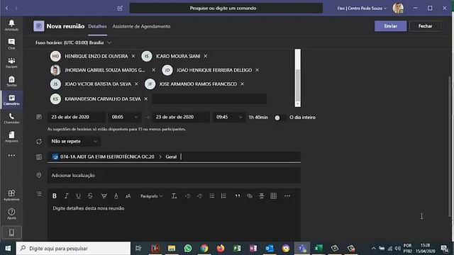 Agendamento de Reunião/Aula na Plataforma Microsoft Teams смотреть онлайн
