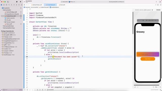 SwiftUI Firebase Grocery Shopping List App смотреть онлайн