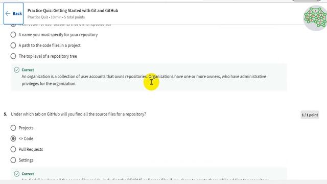 Getting Started with Git and GitHub IBM Skills Network | Week 1 Quiz answer | Coursera смотреть онлайн