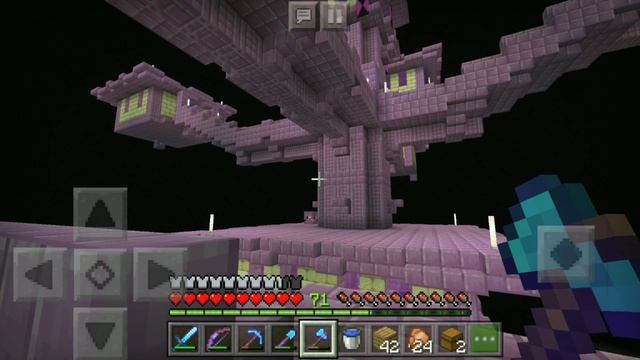 Выживание на телефоне в MineCraft Pocket Edition (1.11.0) #23 - ЭНДЕР ГОРОД (END CITY) смотреть онлайн