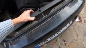Камера заднього виду на Passat b6,  седан, вмонтована в підсвітку номера