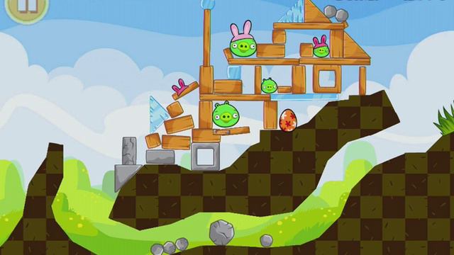 Angry Birds Seasons Easter Eggs 3 Stars Level 1-8 смотреть онлайн