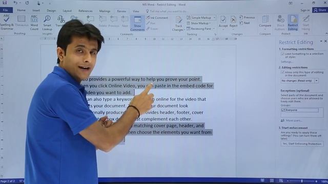 MS Word - Restrict Editing смотреть онлайн