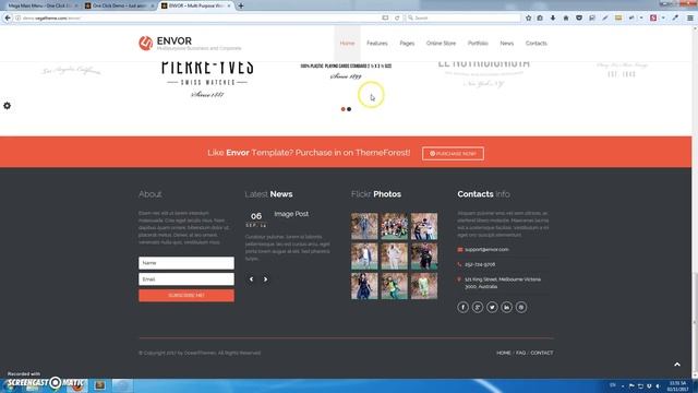 Envor One Click Import Demo смотреть онлайн