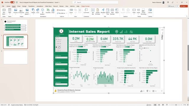 How to Integrate Power BI Reports with PowerPoint Presentations? смотреть онлайн