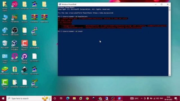 powershell cannot find path because it doesn't exist