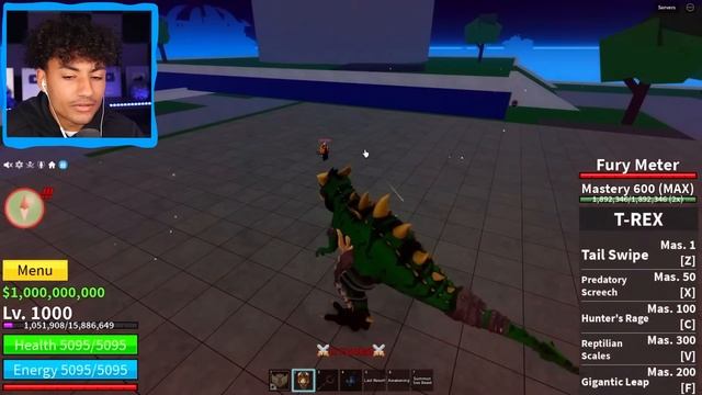 The NEW T-REX FRUIT Showcase Is INSANE.. (Blox Fruits) смотреть онлайн