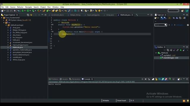 14. Dasar Pemrograman Java - Pengenalan Object Oriented Programming OOP dan Methods Pada Java смотреть онлайн
