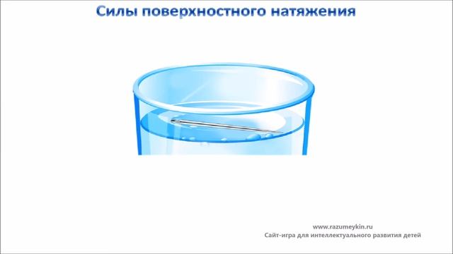 Сила поверхностного натяжения. Проводим опыты. смотреть онлайн