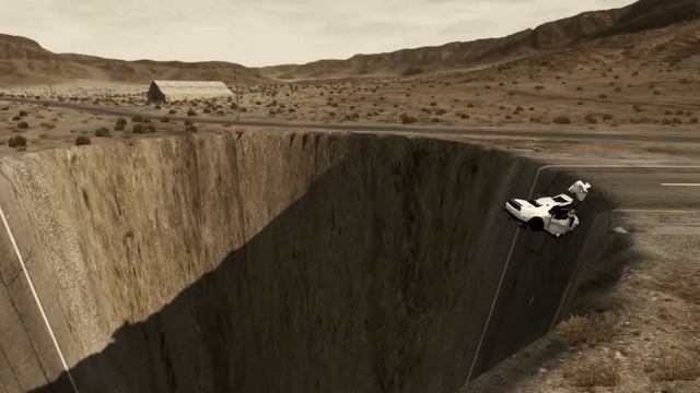 Supercar fell into the pit/BeamNg. Drive смотреть онлайн