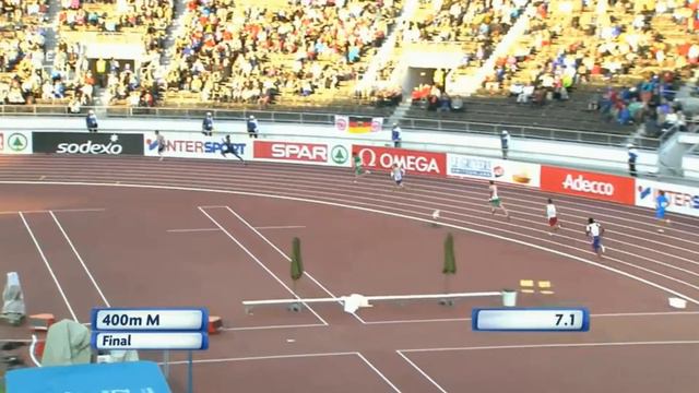 Pavel Maslak winner 400 m european championship 2012 (Pavel Maslak zlato na ME 2012) смотреть онлайн