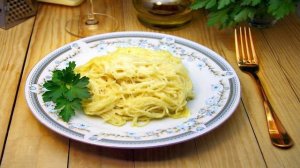 КАК ПРИГОТОВИТЬ СПАГЕТТИ С СЫРОМ? Ароматные спагетти в сливочном соусе с сыром на сковороде