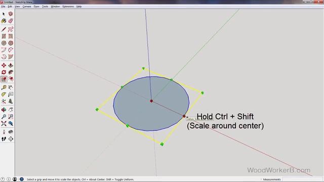 Sketchup - Draw circle by diameter смотреть онлайн