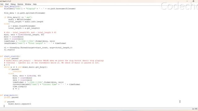 Python Music Player Part 20 Calculating Current Time + Threading in Python смотреть онлайн