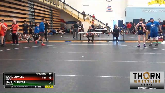 Junior Men 106 Lane Cowell Iowa Vs Samuel Hayes Illinois смотреть онлайн