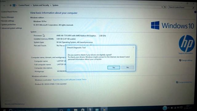 HP LAPTOP BY UP GOVT "NEW MODEL"HP 245 G5 смотреть онлайн