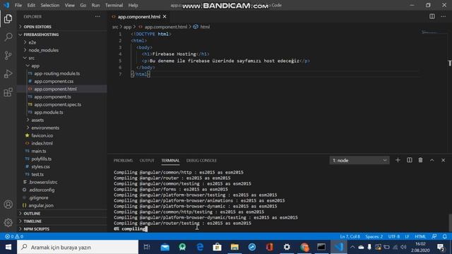 01 Angular projeyi firebase hosting yapmak смотреть онлайн