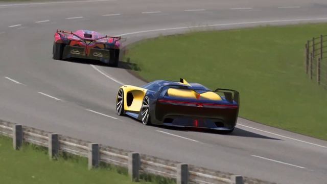 Bugatti Arrow Concept 2024 Vs Lamborghini V12 Vision GT At Highlands