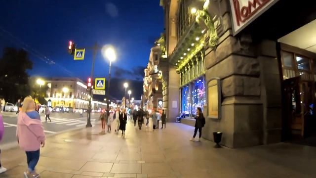 Прогулка по Невскому проспекту от Московского вокзала до Исаакиевского собора смотреть онлайн