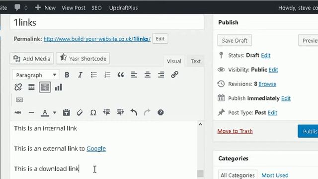 How to Link Pages in Wordpress смотреть онлайн