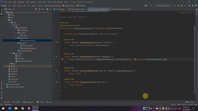 Spring Boot Creacion de un API con Base De Datos H2. LOGICA DE NEGOCIO. video 5 смотреть онлайн