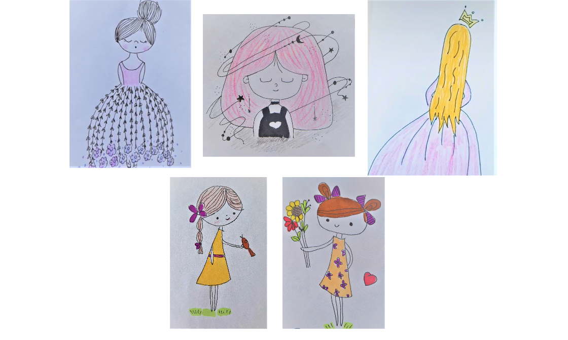 Рисунки для срисовки для девочек смотреть онлайн